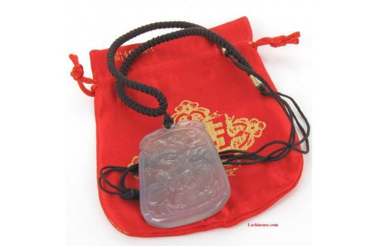 COLLIER Dragon Céleste en Agate COLLIER Dragon Céleste en Agate