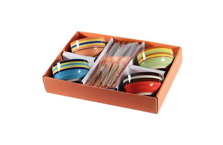 COFFRET BOLS à RIZ et BAGUETTES COFFRET BOLS à RIZ et BAGUETTES