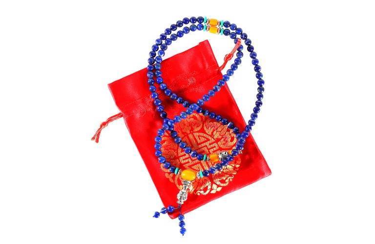 MALA BOUDDHISTE en LAPIS LAZULI MALA BOUDDHISTE en LAPIS LAZULI