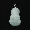 PENDENTIF BOUDDHA GUANYIN EN JADE PENDENTIF BOUDDHA GUANYIN EN JADE