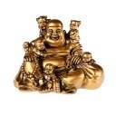 Bouddha rieur et ses 5 enfants face