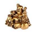 Bouddha rieur et ses 5 enfants profil