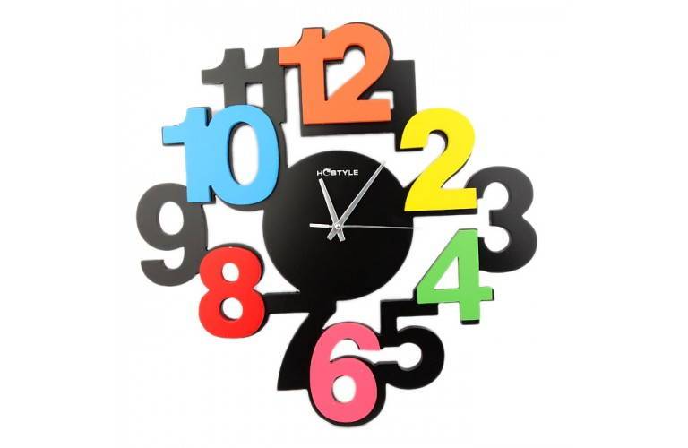 HORLOGE MURALE MULTICOLORE HORLOGE MURALE MULTICOLORE
