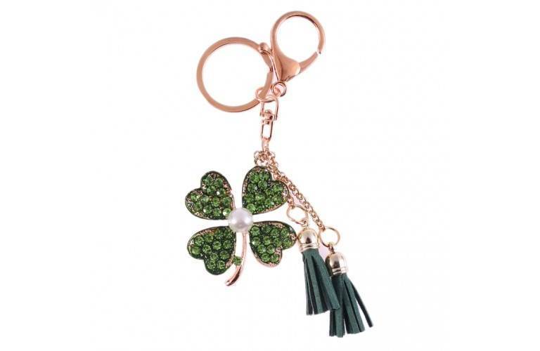 TREFLES A 4 FEUILLES en PORTE-CLES TREFLES A 4 FEUILLES en PORTE-CLES
