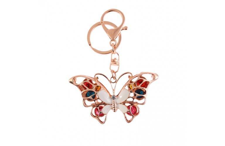 PAPILLON MERVEILLEUX en PORTE-CLES PAPILLON MERVEILLEUX en PORTE-CLES