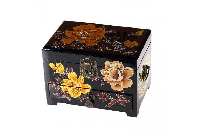 GRAND COFFRET A BIJOUX - Pivoine GRAND COFFRET A BIJOUX - Pivoine