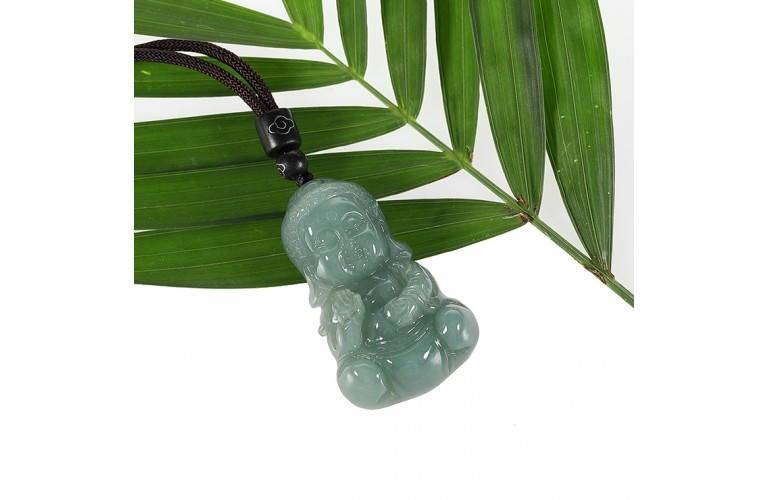 COLLIER BOUDDHA MEDITANT EN JADE COLLIER BOUDDHA MEDITANT EN JADE