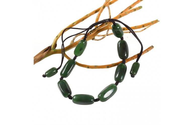 BRACELET PERLES BLOCS de JADE BRACELET PERLES BLOCS de JADE