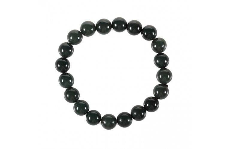 BRACELET PERLES en JADE VERT BRACELET PERLES en JADE VERT