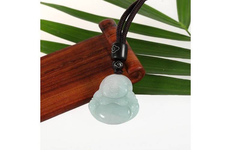 COLLIER BOUDDHA du BONHEUR EN JADE COLLIER BOUDDHA du BONHEUR EN JADE