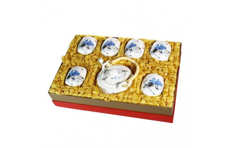 COFFRET SERVICE à THE - FLEUR DE LOTUS COFFRET SERVICE à THE - FLEUR DE LOTUS