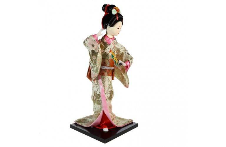 POUPEE JAPONAISE EN KIMONO ROSE POUPEE JAPONAISE EN KIMONO ROSE