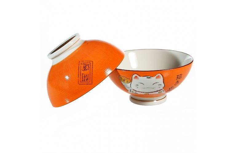 2 BOLS à SOUPE ou à RAMEN - ORANGE 2 BOLS à SOUPE ou à RAMEN - ORANGE