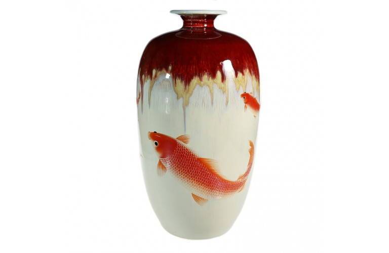 VASE CARPES KOI VASE CARPES KOI