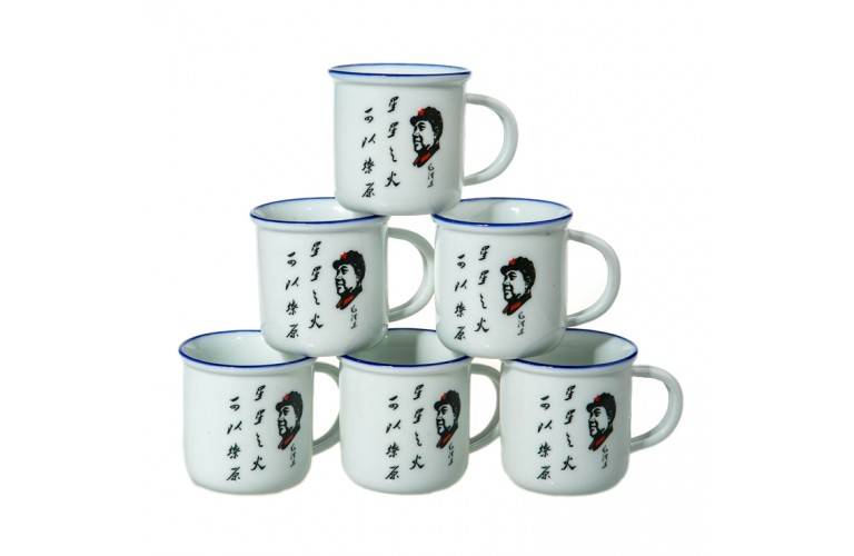 6 TASSES CHINOISES MAO