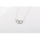 Collier Double Coeur - Argent