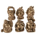 6 Figurines Bouddha Rieur - Voeux Particuliers