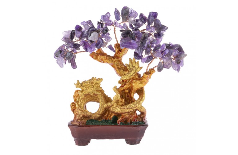 ARBRE FENG SHUI DRAGON EN AMETHYSTE ARBRE FENG SHUI DRAGON EN AMETHYSTE
