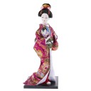 Poupée Japonaise en Kimono Fushia