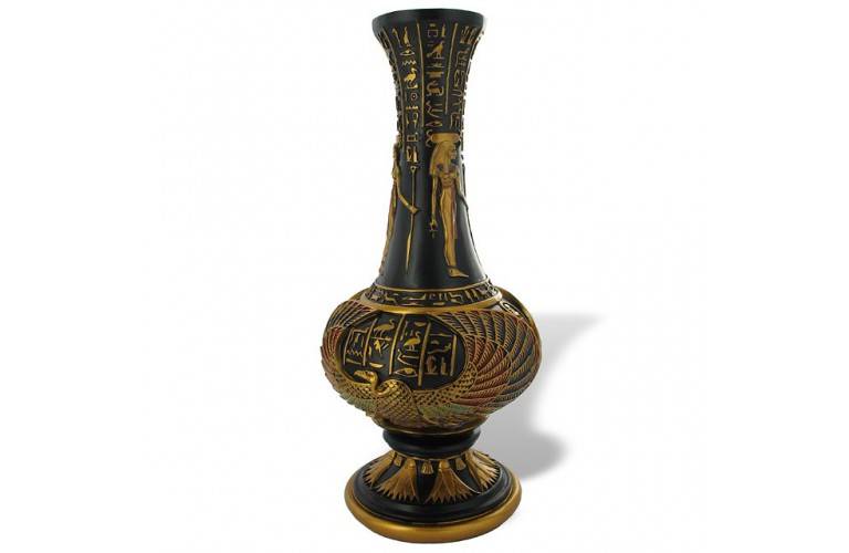 VASE EGYPTIEN ISIS HATHOR VASE EGYPTIEN ISIS HATHOR
