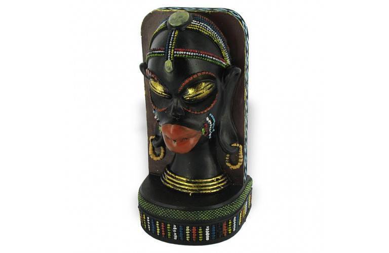 STATUETTE TETE FEMME AFRICAINE