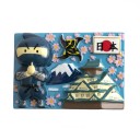 Magnet Japonais en Relief - Mont Fuji, Pagode et Ninja