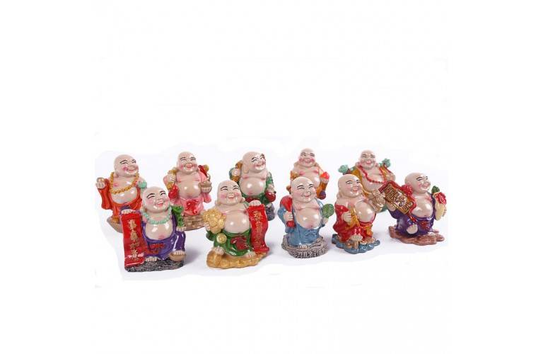 10 BOUDDHAS RIEURS PORTE BONHEUR 10 BOUDDHAS RIEURS PORTE BONHEUR