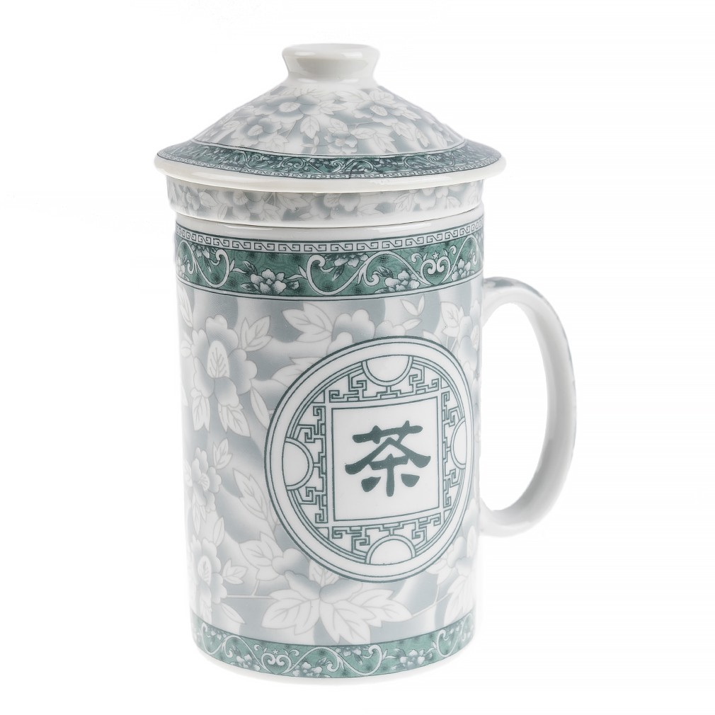 Tisanière en porcelaine grise avec infuseur ZEN