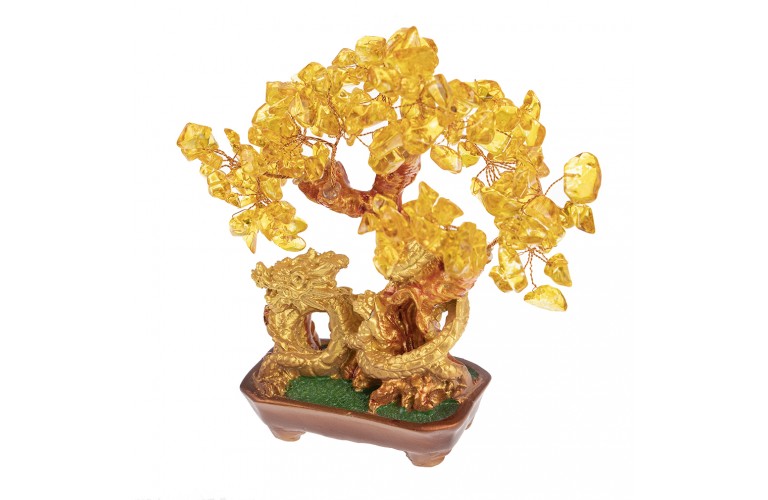 ARBRE DRAGON en CITRINE