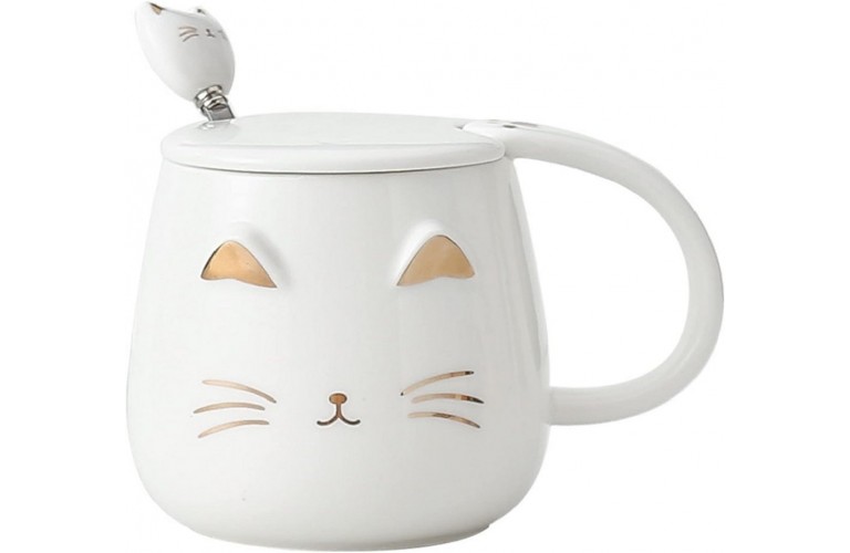 TASSE CHAT KAWAII - TEINTE BLANCHE