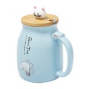 Tasse Japonaise Chat Kawaii - Bleue