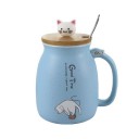 Tasse Japonaise Chat Kawaii - Bleue