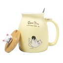 Tasse Japonaise Chat Kawaii - Jaune