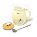 Tasse Japonaise Chat Kawaii - Jaune