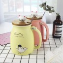 Tasse Japonaise Chat Kawaii - Jaune