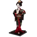 Poupée Japonaise - Kimono Rouge et Noir