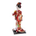 Poupée Japonaise en Kimono Rouge