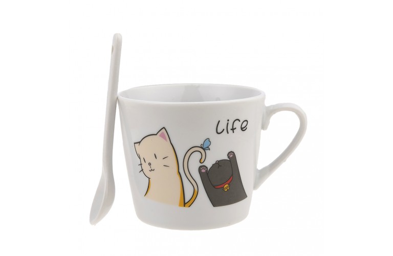 TASSE CHAT HAPPY - Les 2 CHATS