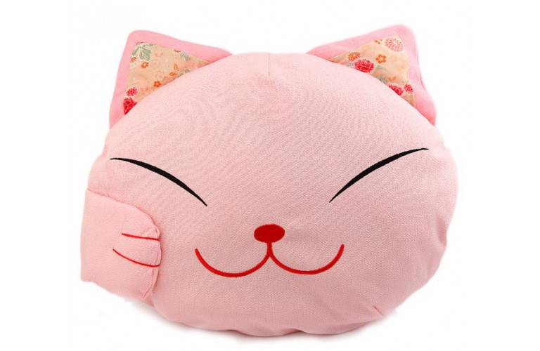 COUSSIN CHAT JAPONAIS ROSE