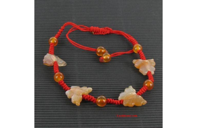 BRACELET PAPILLONS d'AGATE BRACELET PAPILLONS d'AGATE