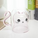 TASSE DOUBLE PAROI - CHAT KAWAII - ROSE