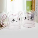 TASSE DOUBLE PAROI - CHAT KAWAII - ROSE