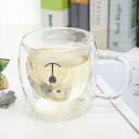 TASSE DOUBLE PAROI - OURS MIGNON - TRANSPARENT