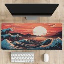 TAPIS DE SOURIS - Soleil Couchant Japonais