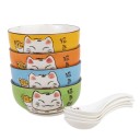COFFRET BOLS et CUILLERES MANEKI NEKO