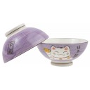 2 BOLS à SOUPE ou à RAMEN - MAUVE