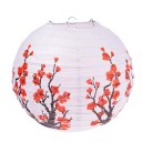 Lot de 4 Lampions Fleurs de Prunier