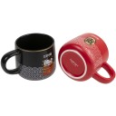 tasses rouge et noir maneki Neko