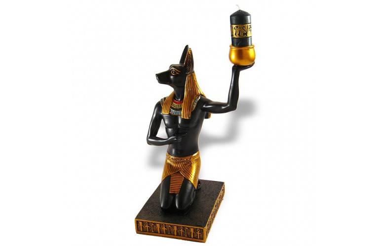 DIEU ANUBIS PORTE BOUGIE OFFRANDE DIEU ANUBIS PORTE BOUGIE OFFRANDE