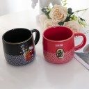 tasses rouge et noir maneki Neko